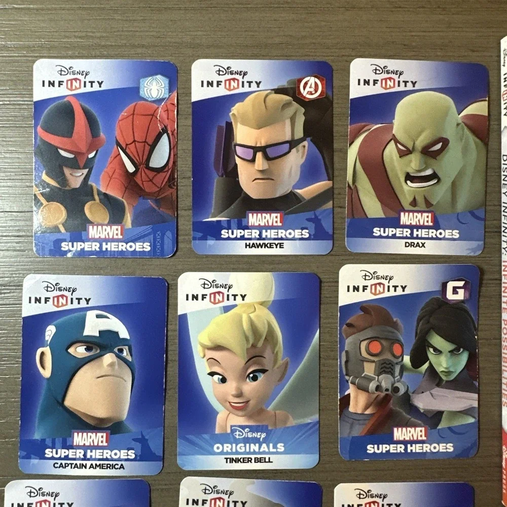 Disney‎ Infinity Lot of Power Discs, Cards, and Infinite Possibilities Booklet